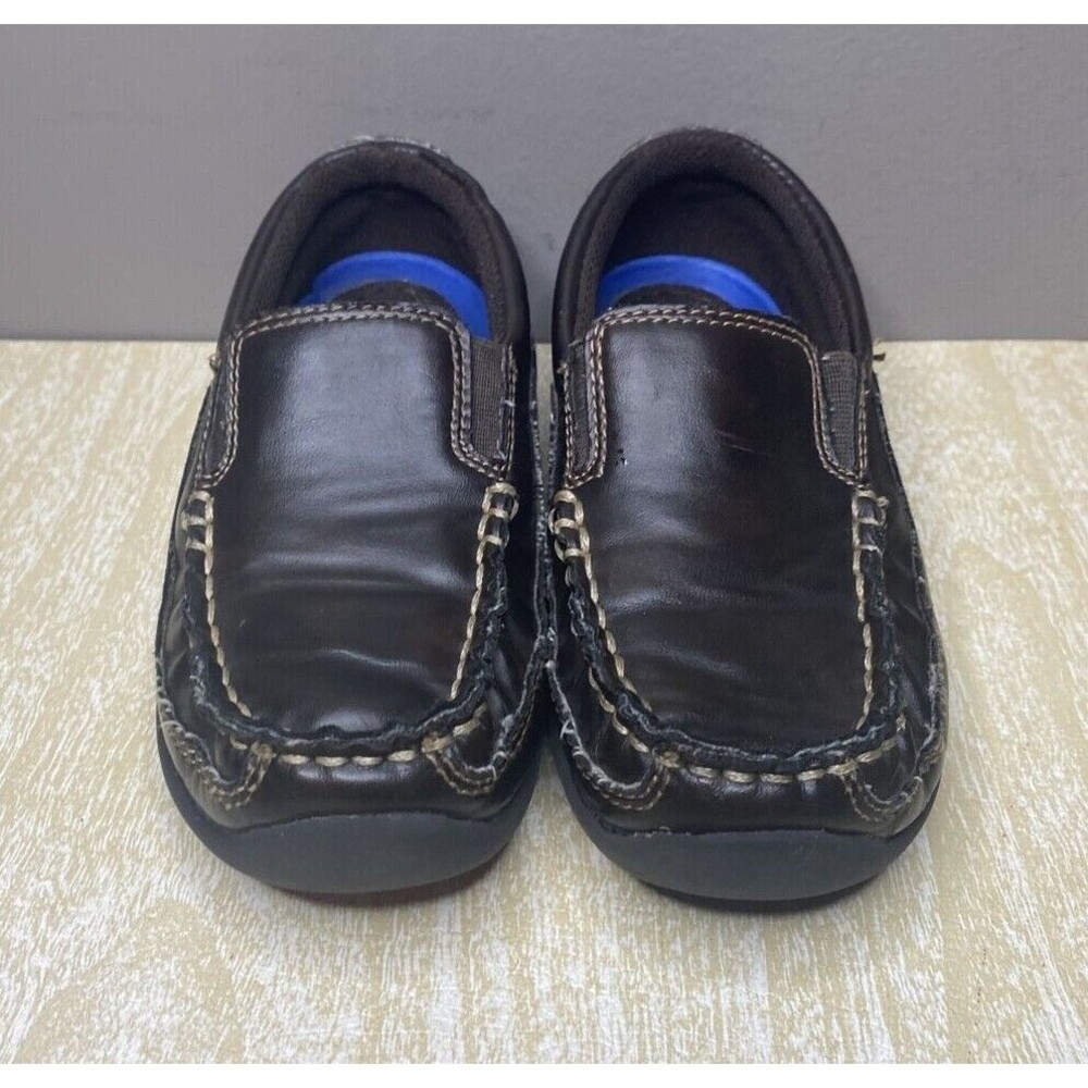 Stacy Adams Porter Boys Loafer Dress Shoes 41002-200 Size 11 Brown School Church